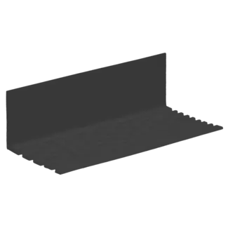 Heering Hoekprofiel geperforeerd 50 x 30 x 2 mm - Zwart (1 x 300 cm)