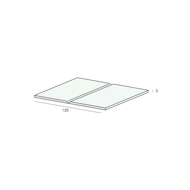 Heering Vouwhoekprofiel 60 x 60 x 3 mm - Crème (1 x 600 cm)
