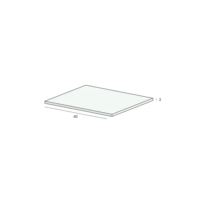 Heering Platprofiel 40 x 3 mm - Wit (1 x 600 cm)