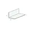 Heering Hoekprofiel 30 x 20 x 2 mm - Zwart (1 x 600 cm)