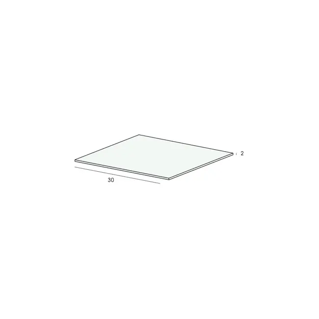 Heering Platprofiel 30 x 2 mm - Crème (1 x 600 cm)