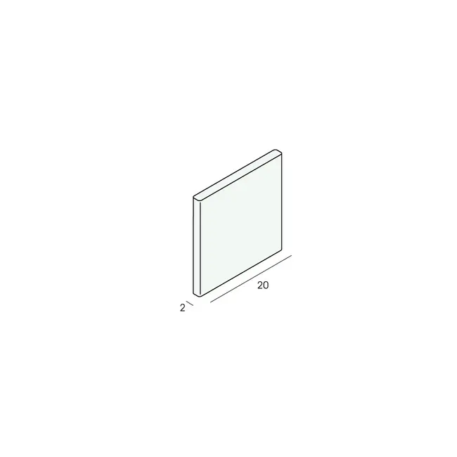 Heering Platprofiel 20 x 2 mm - Wit (1 x 260 cm)