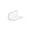 Heering Hoekprofiel 40 x 40 x 1,5 mm - Wit (1 x 260 cm)