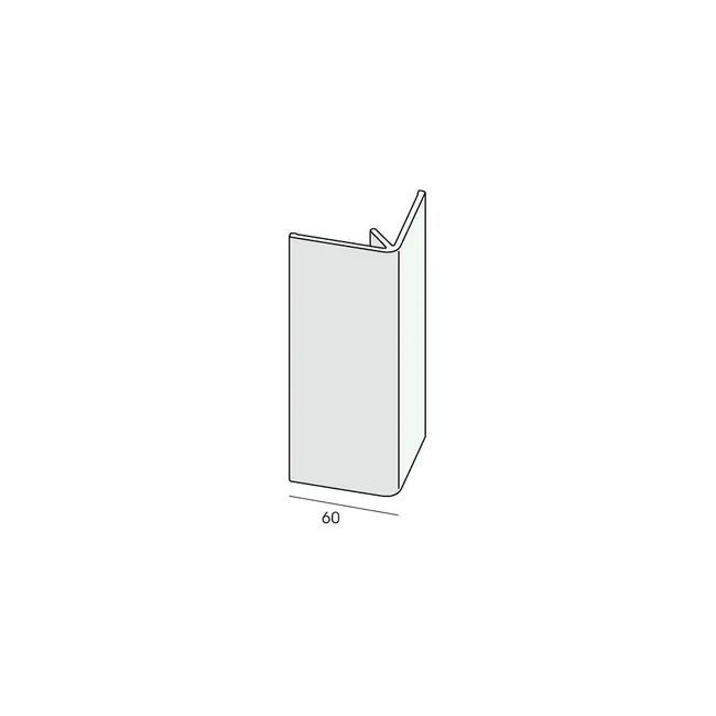 Novicell Uitwendig hoekprofiel 60x60 mm - Sahara beige