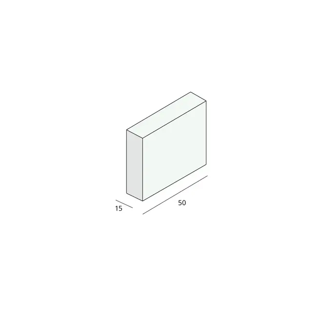 Prodec Plint 50 x 15 mm - Crème