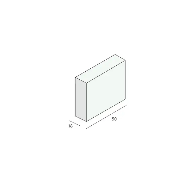 Prodec Plint 50 x 18 mm - Crème