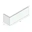 Prodec Hoekpaneel 160 x 60 mm - Wit
