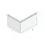 Prodec Hoekpaneel 100 x 70 mm - Wit