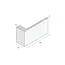 Prodec Hoekpaneel 105 x 36 mm - Wit