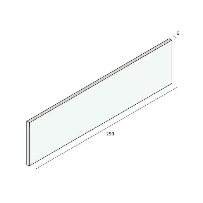 Prodec Dagstuk 290 x 6 mm - Crème