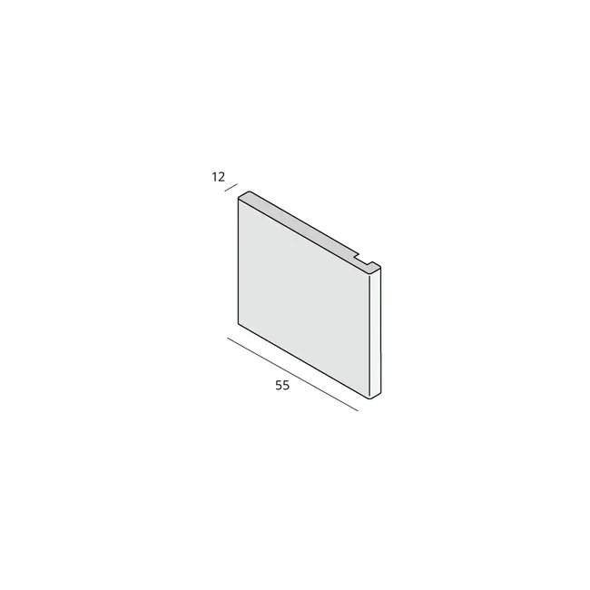 Prodec Koplat 55 x 12 mm - Crème