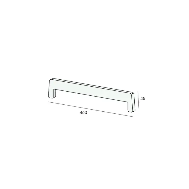 Lignodur Eindkap voorzijde 45 mm - Crème