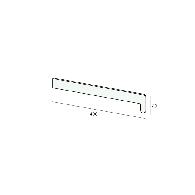 Novaboard Eindkap links - Wit