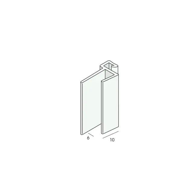 Prodec Klikaansluitprofiel 6 mm - Crème