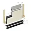 Keralit Startprofiel horizontaal 22 mm ventilatie - Zwart (1 x 400 cm)