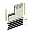 Keralit Startprofiel verticaal 50 mm ventilatie - Zwart (1 x 400 cm)