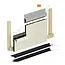 Keralit Trim / kraal ventilerend aansluitprofiel 17 mm - Mosgroen (1 x 600 cm)
