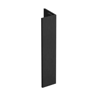 Keralit Verlengd eindprofiel 17x44 mm – Grafietzwart