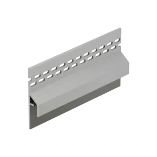 Keralit Trim / kraal ventilerend aansluitprofiel 10 mm - Grijs