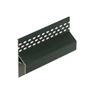 Keralit Trim / kraal ventilerend aansluitprofiel 17 mm - Timbergreen
