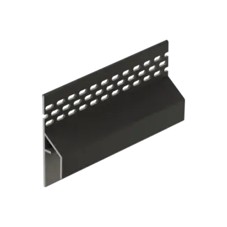 Keralit Trim / kraal ventilerend aansluitprofiel 17 mm - Nightblack