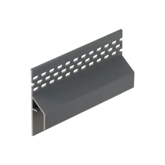 Keralit Trim / kraal ventilerend aansluitprofiel 17 mm - Dustgrey