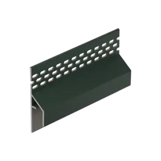 Keralit Trim / kraal ventilerend aansluitprofiel 17 mm - Donkergroen