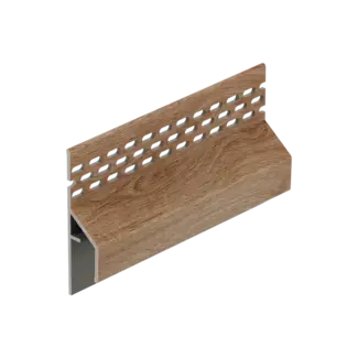 Keralit Trim / kraal ventilerend aansluitprofiel 17 mm - Natuur eiken