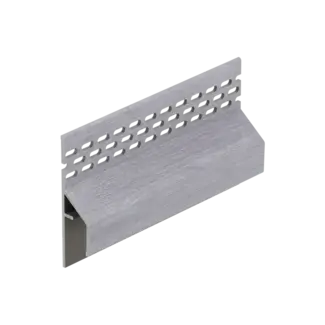 Keralit Trim / kraal ventilerend aansluitprofiel 17 mm - Wit eiken