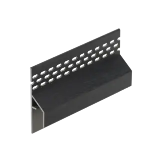Keralit Trim / kraal ventilerend aansluitprofiel 17 mm - Zwart eiken