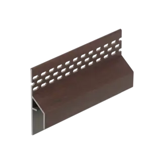 Keralit Trim / kraal ventilerend aansluitprofiel 17 mm - Bruin eiken