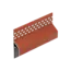 Keralit Trim / kraal ventilerend aansluitprofiel 17 mm - Steenrood (1 x 600 cm)