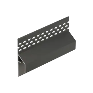 Keralit Trim / kraal ventilerend aansluitprofiel 17 mm - Basaltgrijs