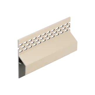 Keralit Trim / kraal ventilerend aansluitprofiel 17 mm - Licht ivoor