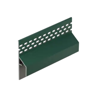 Keralit Trim / kraal ventilerend aansluitprofiel 17 mm - Mosgroen