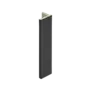 Eindprofiel 10 mm - Zwartgrijs (1 x 400 cm)