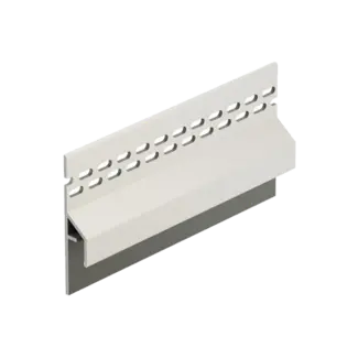 Keralit Trim / kraal ventilerend aansluitprofiel 10 mm - Wit