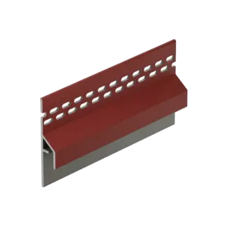 Keralit Trim / kraal ventilerend aansluitprofiel 10 mm - Wijnrood