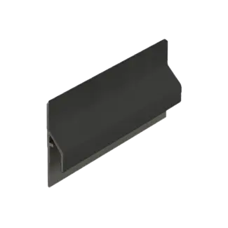 Keralit Trim / kraal aansluitprofiel 10 mm - Grafietzwart