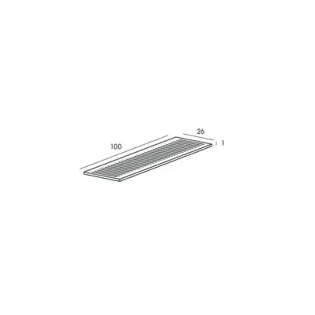 Glasblokje 1 x 26 x 100 mm (1000 stuks)