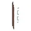 Eindkappen 2819 links incl. connector (5 stuks) - Bruin eiken (per stuk)