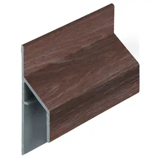Keralit Trim / kraal aansluitprofiel 17 mm - Bruin eiken