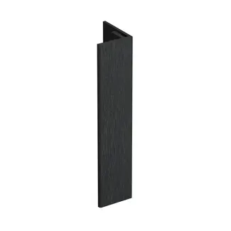 Keralit Verlengd eindprofiel 17x44 mm - Zwartgrijs