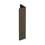Verlengd eindprofiel 17x44 mm - Donker eiken (1 x 400 cm)