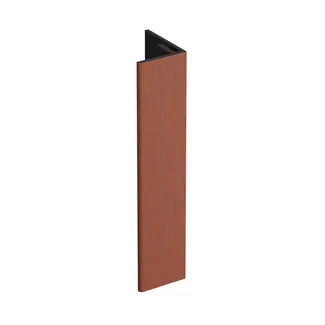 Keralit Verlengd eindprofiel 17x44 mm - Steenrood