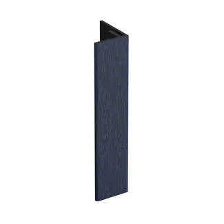 Keralit Verlengd eindprofiel 17x44 mm - Staalblauw