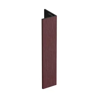 Keralit Verlengd eindprofiel 17x44 mm - Wijnrood