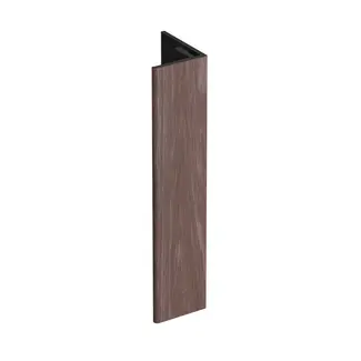 Keralit Verlengd eindprofiel 17x44 mm - Bruin eiken