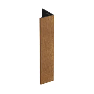 Keralit Verlengd eindprofiel 17x44 mm - Golden oak