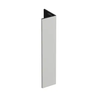 Keralit Verlengd eindprofiel 17x44 mm - Wit